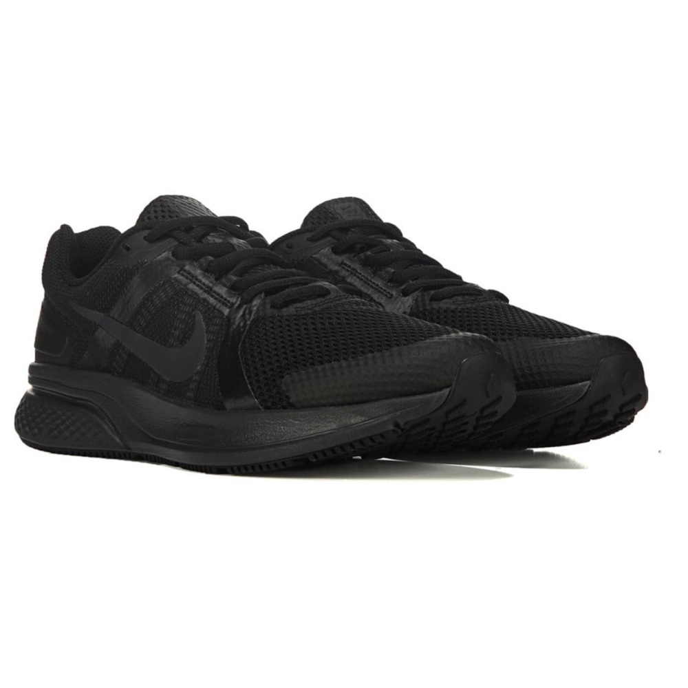 Nike run swift black athletic mono black sneaker shoes sporty new